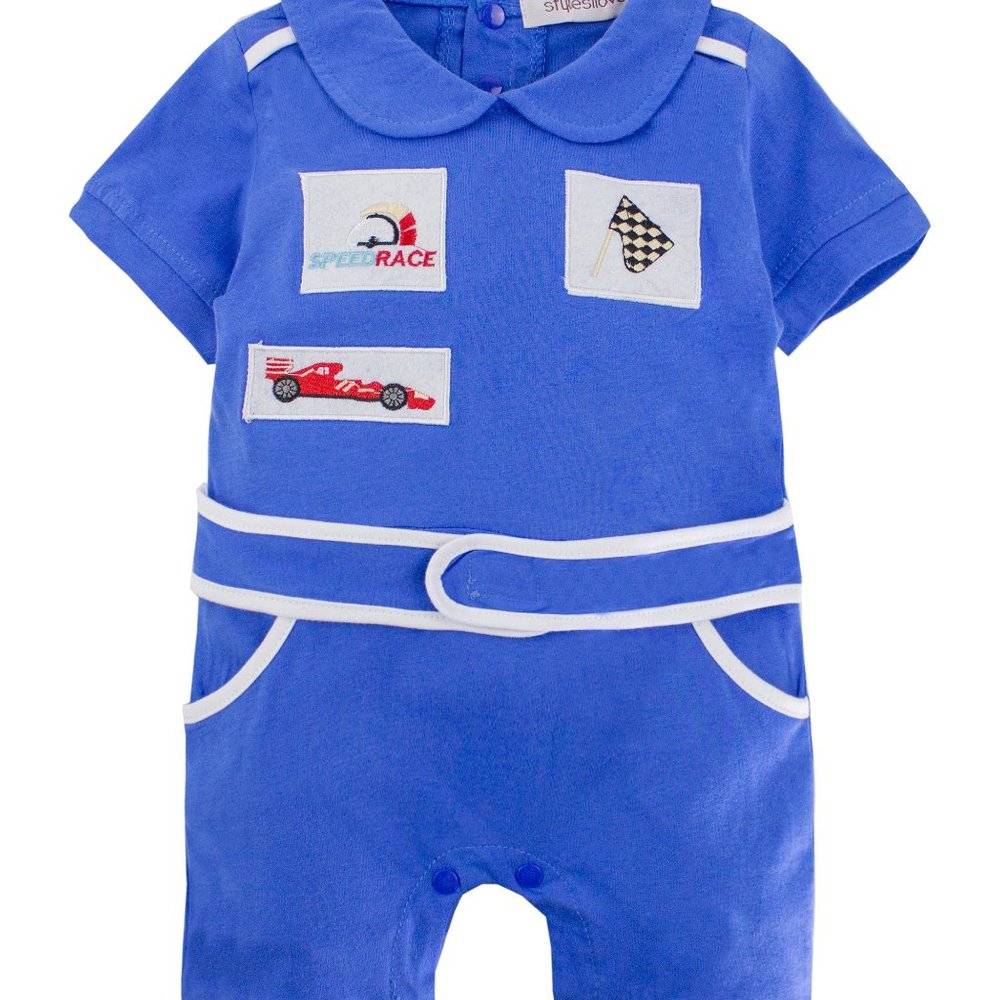 Blue Racer Cotton Baby Romper